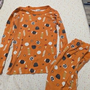 Hanna Andersson Orange Halloween Pajama Set